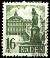 1947, Französische Zone Baden, 6 PF I, Gest. - Altri & Non Classificati