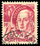 1947, Französische Zone Württemberg, 9 PF III, Gest. - Sonstige & Ohne Zuordnung