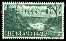 1947, Französische Zone Rheinland Pfalz, 14 PF III, Gest. - Sonstige & Ohne Zuordnung