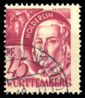1947, Französische Zone Württemberg, 9 PF III, Gest. - Autres & Non Classés
