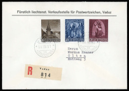 1957, Liechtenstein, 362-64, FDC - Autres & Non Classés