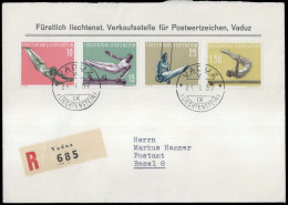 1957, Liechtenstein, 353-56, FDC - Sonstige & Ohne Zuordnung