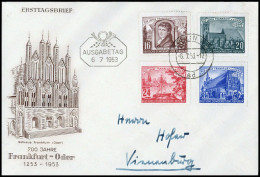 1953, DDR, 358-61, FDC - Other & Unclassified