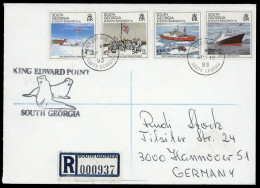1992, Falkland Abhängige Gebiete F Süd Georgien, 207-10, Brief - Falklandinseln