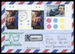 1991, Falkland Abhängige Gebiete F Süd Georgien, 202 (2),198, Brief - Falklandinseln