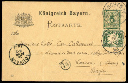 1893, Altdeutschland Bayern, P 38/04 U.a., Brief - Andere & Zonder Classificatie