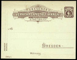 Deutsches Reich Stadtpost, K 5 C, Brief - Correos Privados & Locales