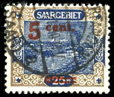 1921, Saar, 71 III, Gest. - Andere & Zonder Classificatie