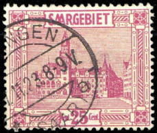 1923, Saar, 100 VIII, Gest. - Other & Unclassified