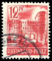 1948, Französische Zone Rheinland Pfalz, 20 PF II, Gest. - Autres & Non Classés