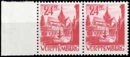 1947, Französische Zone Württemberg, 8 PF III, ** - Otros & Sin Clasificación