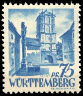 1947, Französische Zone Württemberg, 11 PF II, ** - Otros & Sin Clasificación
