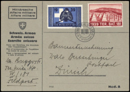 1939, Schweiz Soldatenmarken, Brief - Viñetas