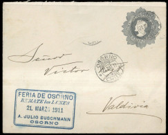 1907, Chile, U 14 A, Brief - Chili