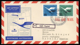 1955, Bundesrepublik Deutschland, 206-07, Brief - Andere & Zonder Classificatie