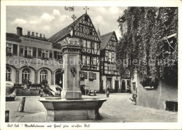 72125056 Bad Orb Marktbrunnen Mit Hotel Zum Weissen Ross Fachwerkhaus Bad Orb - Bad Orb