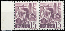 1947, Französische Zone Baden, 5 PF IV, ** - Sonstige & Ohne Zuordnung