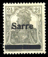 1920, Saar, 2 I A, * - Autres & Non Classés