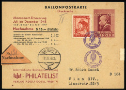 1948, Österreich, P (857), 840, Brief - Mechanische Stempel