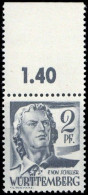 1947, Französische Zone Württemberg, 1 PF I, ** - Andere & Zonder Classificatie