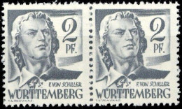 1947, Französische Zone Württemberg, 1 PF I, ** - Andere & Zonder Classificatie