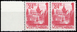 1947, Französische Zone Württemberg, 8 PF III, ** - Otros & Sin Clasificación