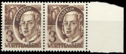 1947, Französische Zone Württemberg, 2 PF II, ** - Otros & Sin Clasificación