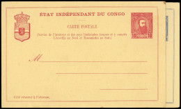 1892, Belgisch Kongo, P 10 II A, P 13, Brief - Autres - Afrique