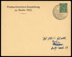 1922, Deutsches Reich, PU 73, Brief - Altri & Non Classificati