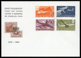 1960, Liechtenstein, 391-94, FDC - Altri & Non Classificati