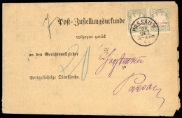 1888, Altdeutschland Bayern, P 12 Bx (2), Brief - Autres & Non Classés