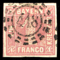 1850, Altdeutschland Bayern, 3, Gest. - Autres & Non Classés