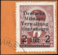 1943, Deutsche Besetzung II. WK Montenegro, 4, Briefst. - Occupation 1938-45