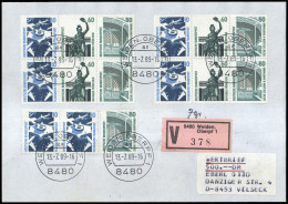 1989, Bundesrepublik Deutschland, W 87-88 (2) U.a., Brief - Zusammendrucke