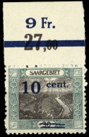 1921, Saar, 72 Var., ** - Otros & Sin Clasificación