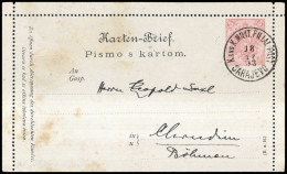 1888, Bosnien Und Herzegowina (Österr.), K 2 A, Brief - Bosnië En Herzegovina