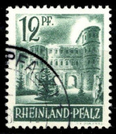 1947, Französische Zone Rheinland Pfalz, 4 III, Gest. - Sonstige & Ohne Zuordnung