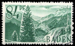 1947, Französische Zone Baden, 12 PF I, Gest. - Autres & Non Classés