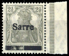 1920, Saar, 2 I A, * - Autres & Non Classés