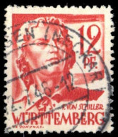 1948, Französische Zone Württemberg, 18 PF III, Gest. - Andere & Zonder Classificatie