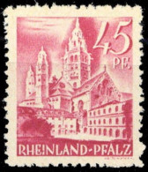 1947, Französische Zone Rheinland Pfalz, 10 PF IV, ** - Altri & Non Classificati