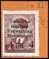 1943, Deutsche Besetzung II. WK Montenegro, 5, Briefst. - Bezetting 1938-45