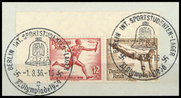 1936, Deutsches Reich, W 109 EOL 1, Briefst. - Zusammendrucke