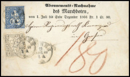 1862, Schweiz, 20, 23, Brief - Other & Unclassified