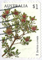 AUSTRALIA 2018 $1 Multicoloured, Flora - Banksia Cuneata Die-Cut Self Adhesive FU - Gebruikt