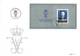 Greenland 2024 King Frederik X Joint Issue With Denmark Faroe Islands Block FDC - Blocs