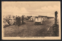 CPA Stenay, Verladen Französischer Kanonen  - Autres & Non Classés