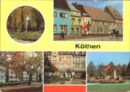 72124688 Koethen Anhalt Bachdenkmal Boulevard Ehrenmal Markt Rathaus Koethen - Köthen (Anhalt)