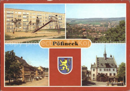 72124684 Poessneck Spielplatz Totalansicht Schuhgasse Rathaus Poessneck - Pössneck