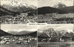 72124682 Seefeld Tirol Hocheder Hohe Munde Zugspitze Ortsansicht Kalkkoegel Wett - Sonstige & Ohne Zuordnung